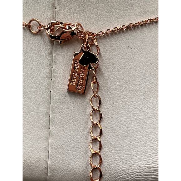 Kate Spade NY Rose Gold-Tone Initial A Disc Pendant One in a Million Necklace - Picture 6 of 9